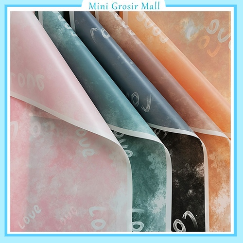 

20 Lembar Kertas Buket Bunga Motif Brush Paint Buket Bunga Flower Wrapping Cellophane KB6021