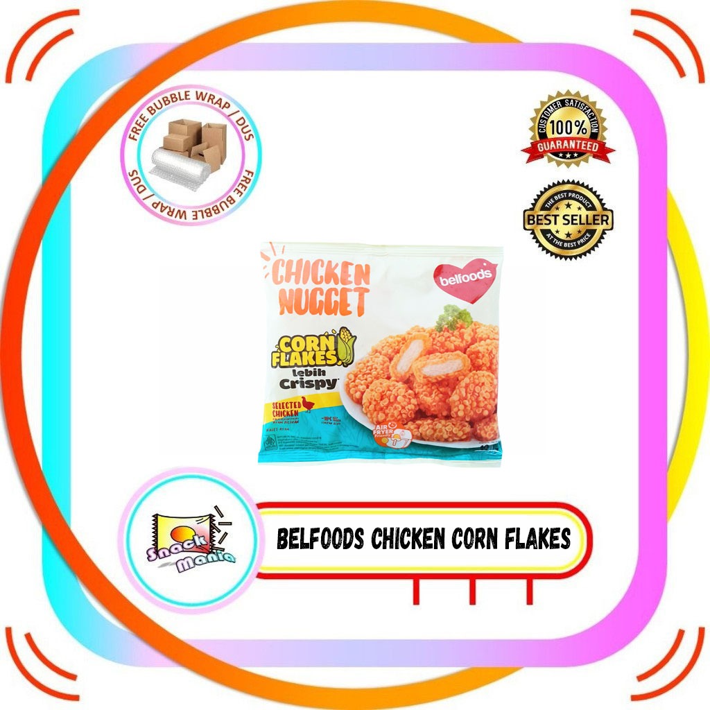 

Belfoods Chicken Nugget Crispy Corn Flakes 120 gr Nuget Ayam