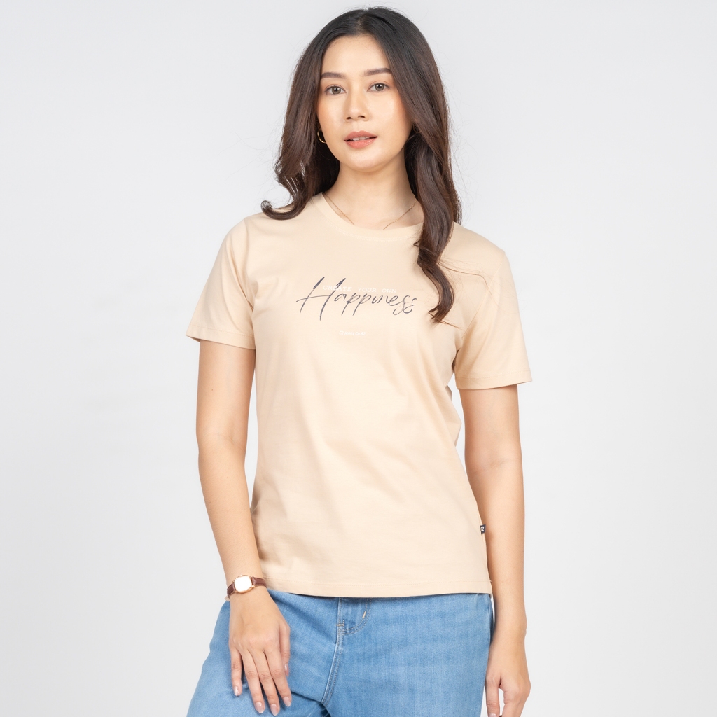 C2 Ryland Khaki T-Shirt Wanita