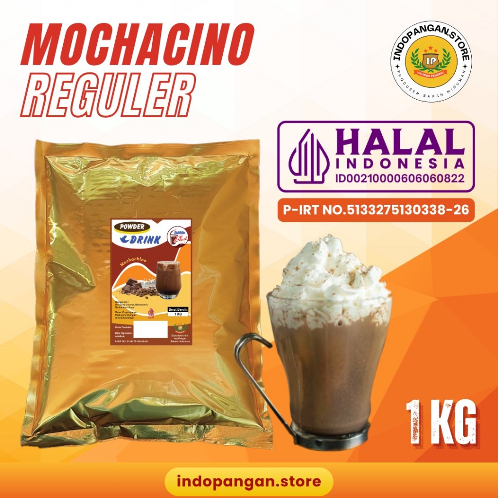 

Powder Rasa Mochacino1 Kg (Mix gula) Kemasan Foil - Bubuk Minuman Rasa Mochacino1 Kg