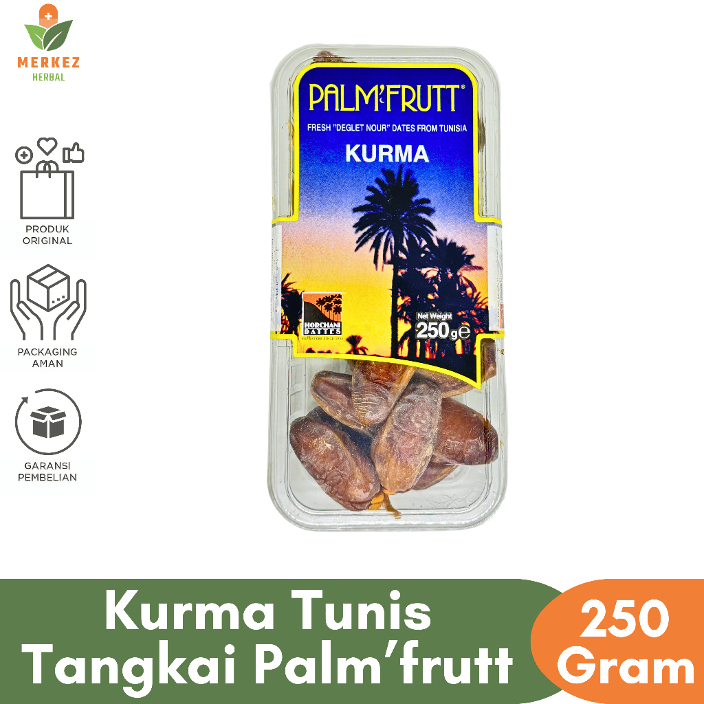 

Kurma Tunisia Tangkai Palm Fruit 250Gr Asli 100% Original Premium Quality Kurma Oleh Oleh Haji Umroh