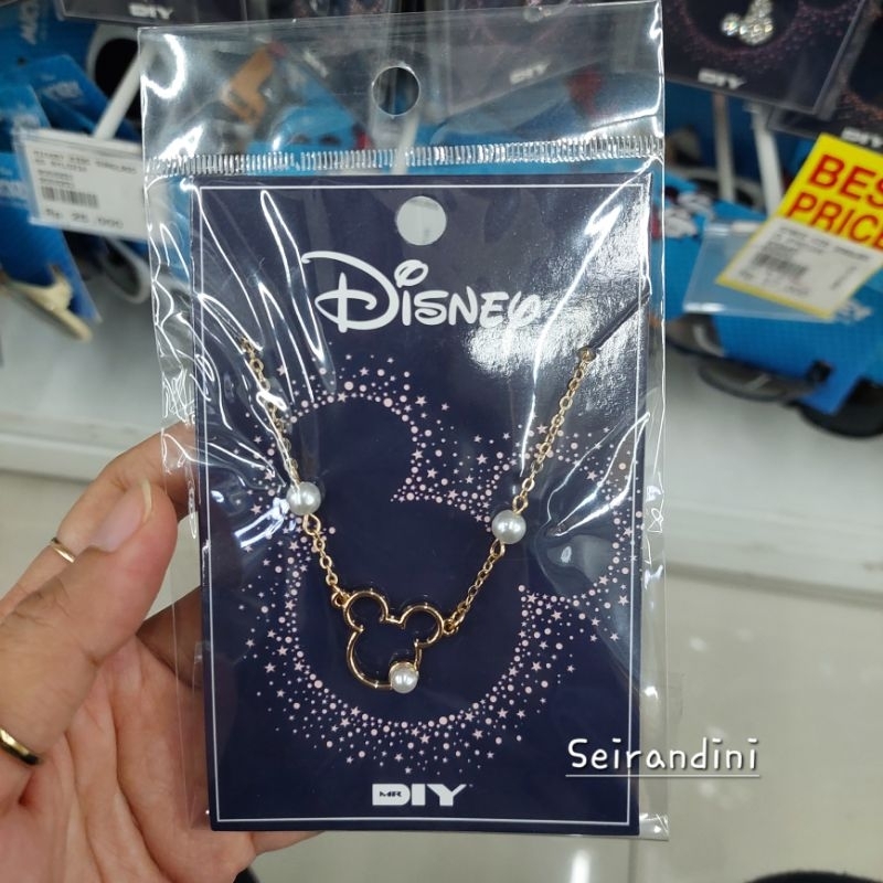 PROMO SALE Kalung Disney Mickey Minnie Mouse Putih Gold Necklace Anak Remaja Dewasa Hadiah Kado Unik