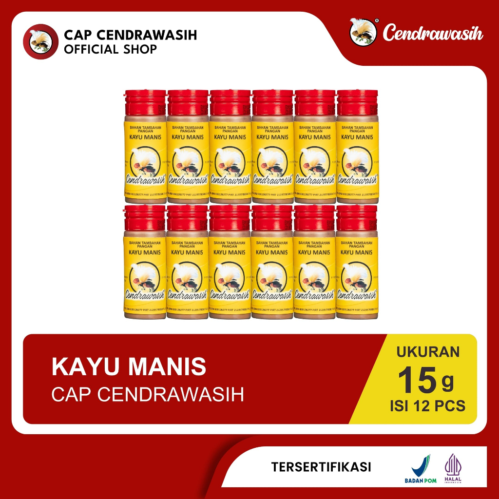 

Cap Cendrawasih Kayu Manis 15gr