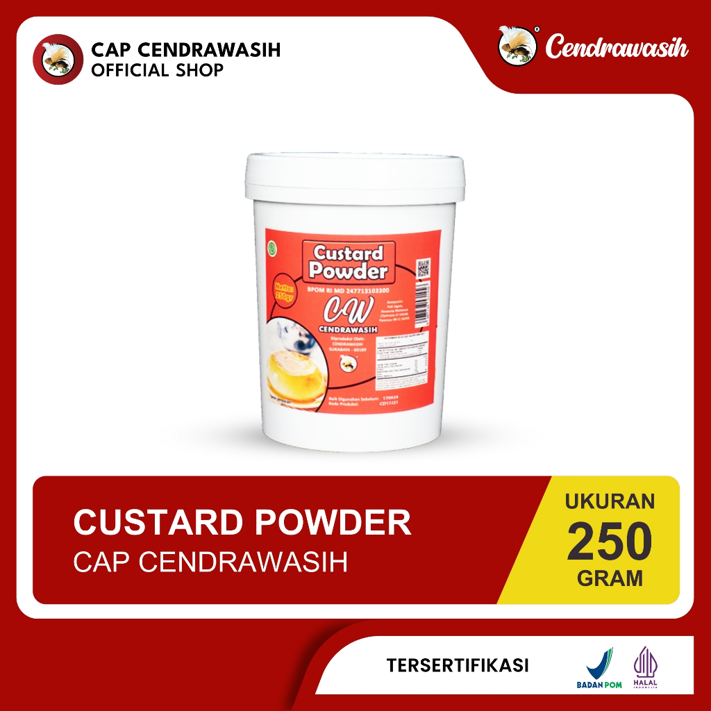 

Cap Cendrawasih Custard Powder 250gr