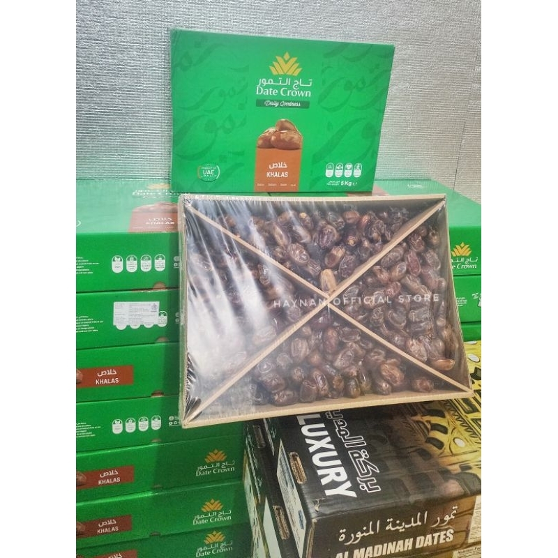 

KURMA KHALAS DATECROWN 5KG PANEN TERBARU EXP 2026