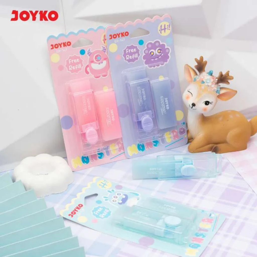 

ERASER JOYKO RETRACTABLE+REFILL ER-147
