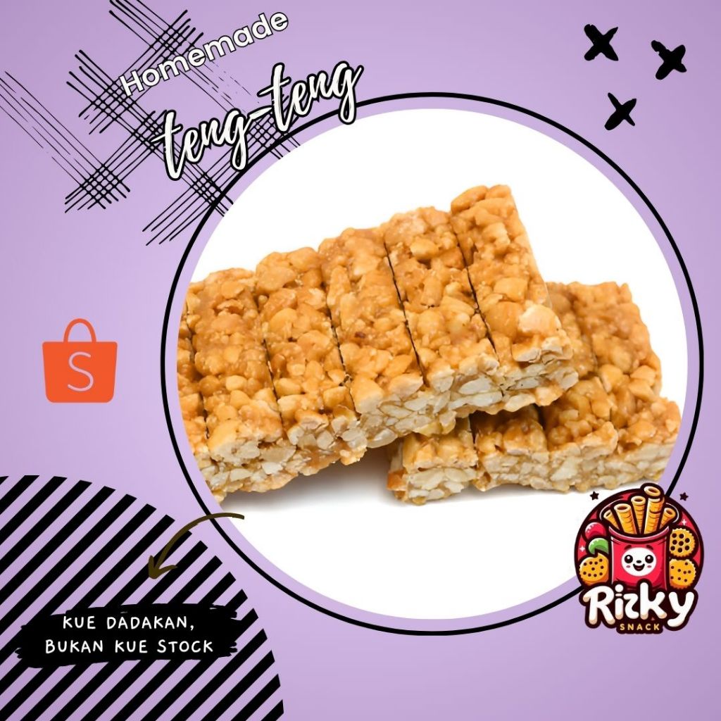 

teng teng / teng teng kacang / enteng / camilan / cemilan / 250gr