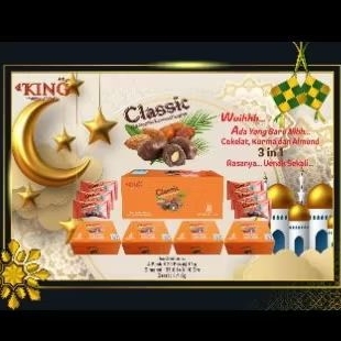 

coklat kurma isi kcg mede dan almond (classic) isi 4pak(80pcs)