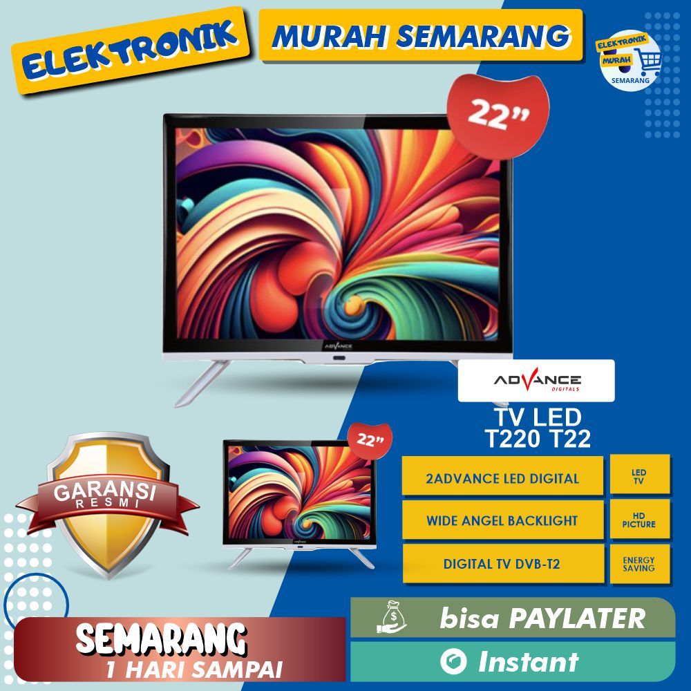 ADVANCE TV DIGITAL LED 22 INCH ADV-2201T / TV DIGITAL 22 INCH ADV-2201T