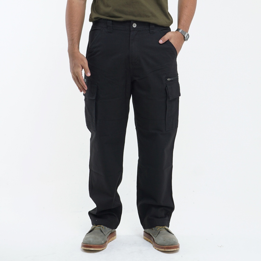 Celana Original MGEE - Celana Cargo Panjang Pria Original MGEE Greg CKPS 028 Black