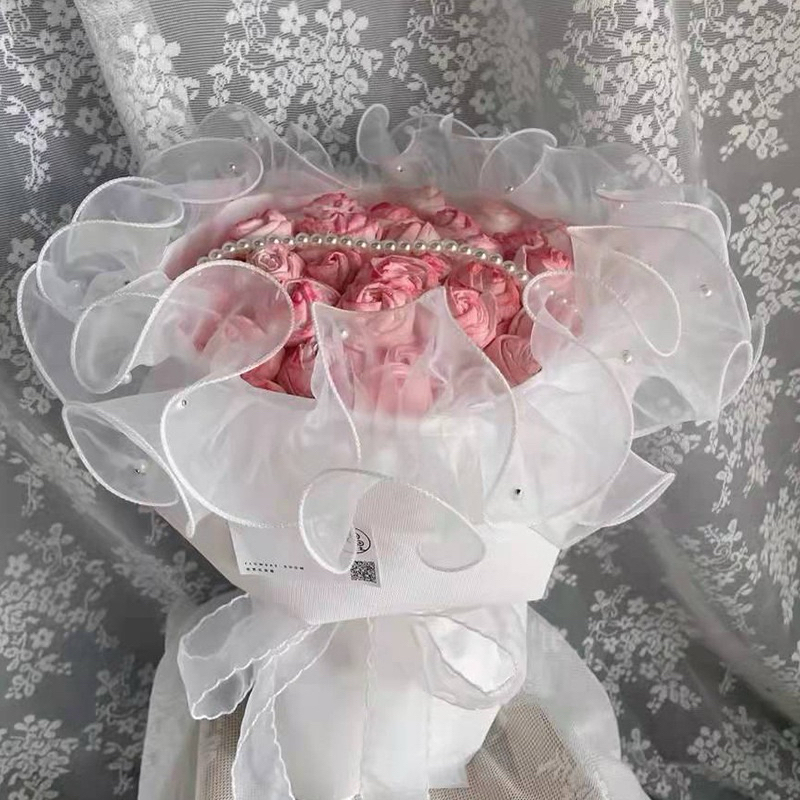 

Pita Lace Renda Premium Pearl Mutiara Buket Bunga 12cm x 2M Buket Bunga SH AL09