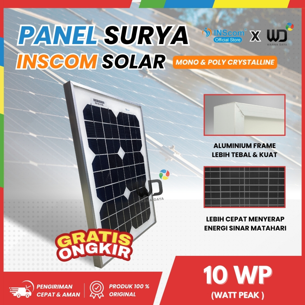 PANEL SURYA INSCOM 10WP MONO&POLY