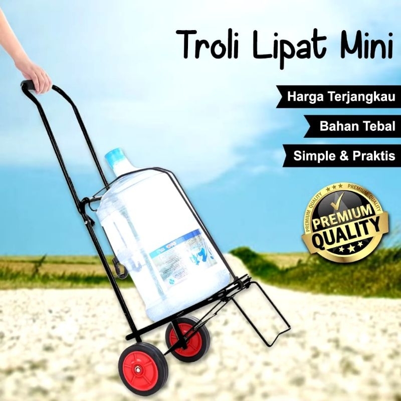 Troley Troli Lipat besi Bawa Aqua Galon Trolley Barang Serbaguna