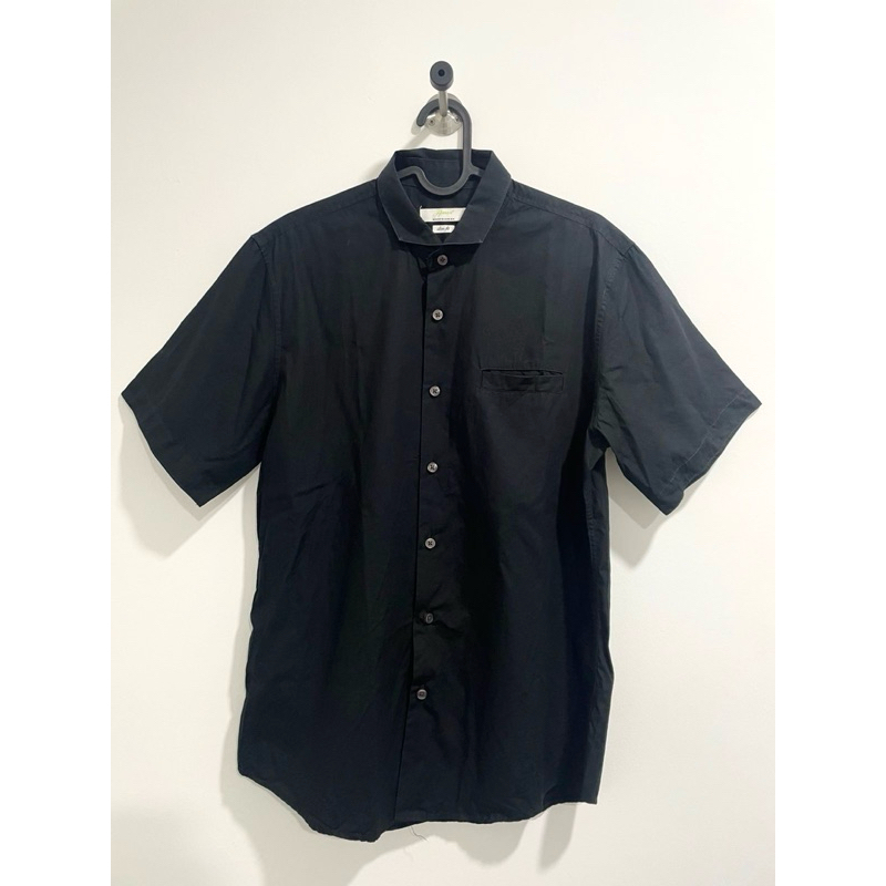 Kemeja Topman Polos Black Original Preloved
