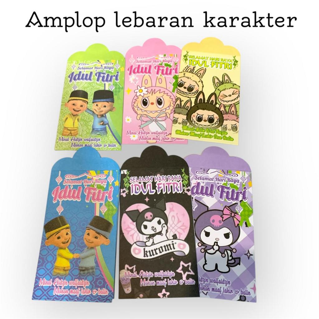 

Amplop Lebaran Hari Raya Idul Fitri Isi 10pcs Angpao Karakter Lucu
