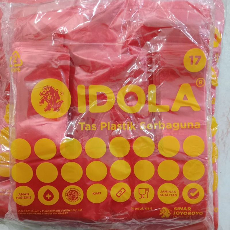Kantong HD Warna Merah Merk Idola @400gr