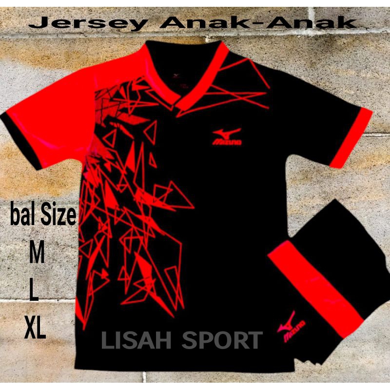 baju Jersey Anak-Anak pria wanita kaos bola badminton voli baju buat anak kls 1-6 SD