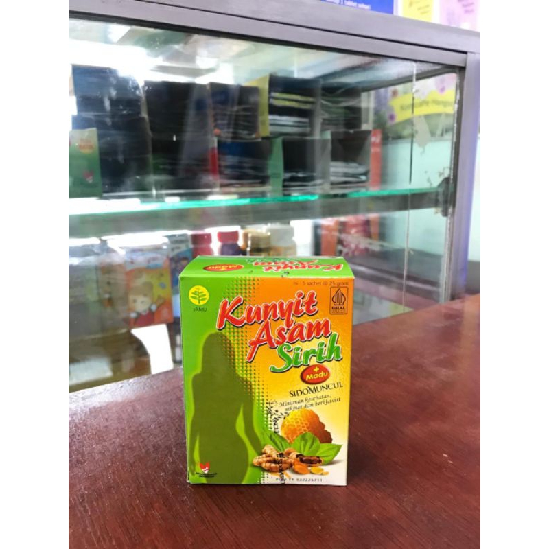 

KUNYIT ASAM SIRIH 1 BOX ( 5 SACHET )