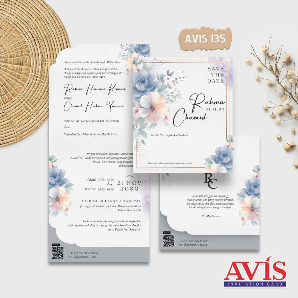 AVIS 135 Blangko Undangan | Undangan Murah | Free File Setting