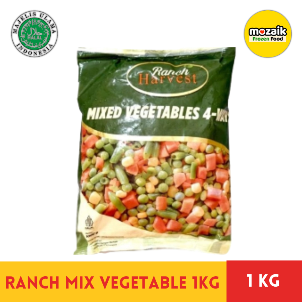 

Ranch Harvest Mix Vegetable 1 kg Mozaik Mart Frozen Food