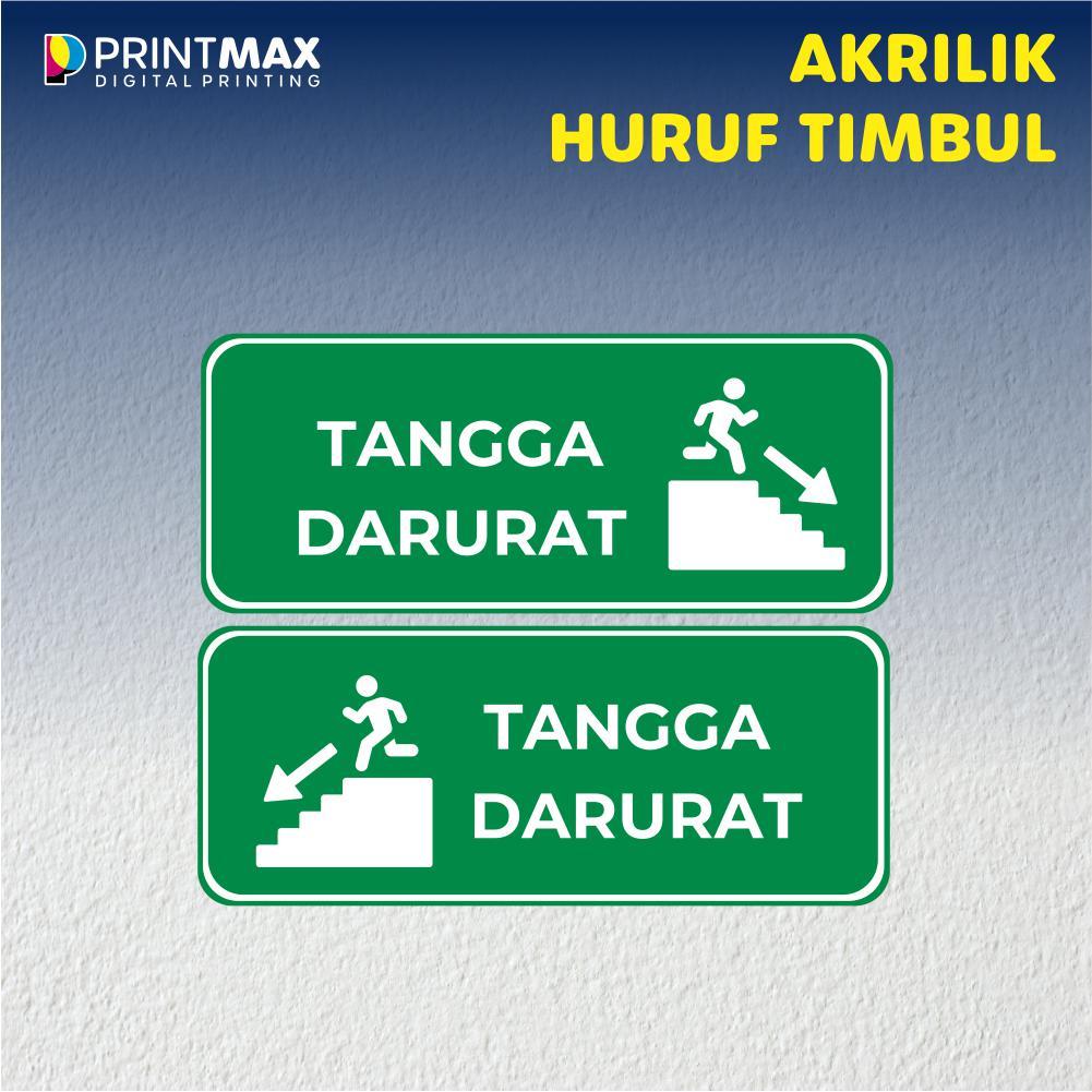

Sign Board Akrilik "tangga darurat