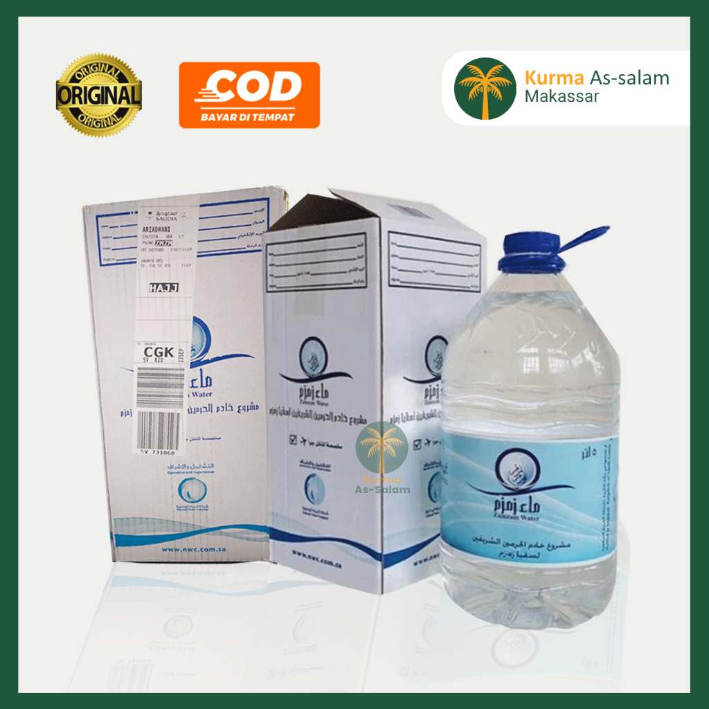 

Air Zam-Zam Kemasan 5 Liter Non Barcode Dan Barcode Original