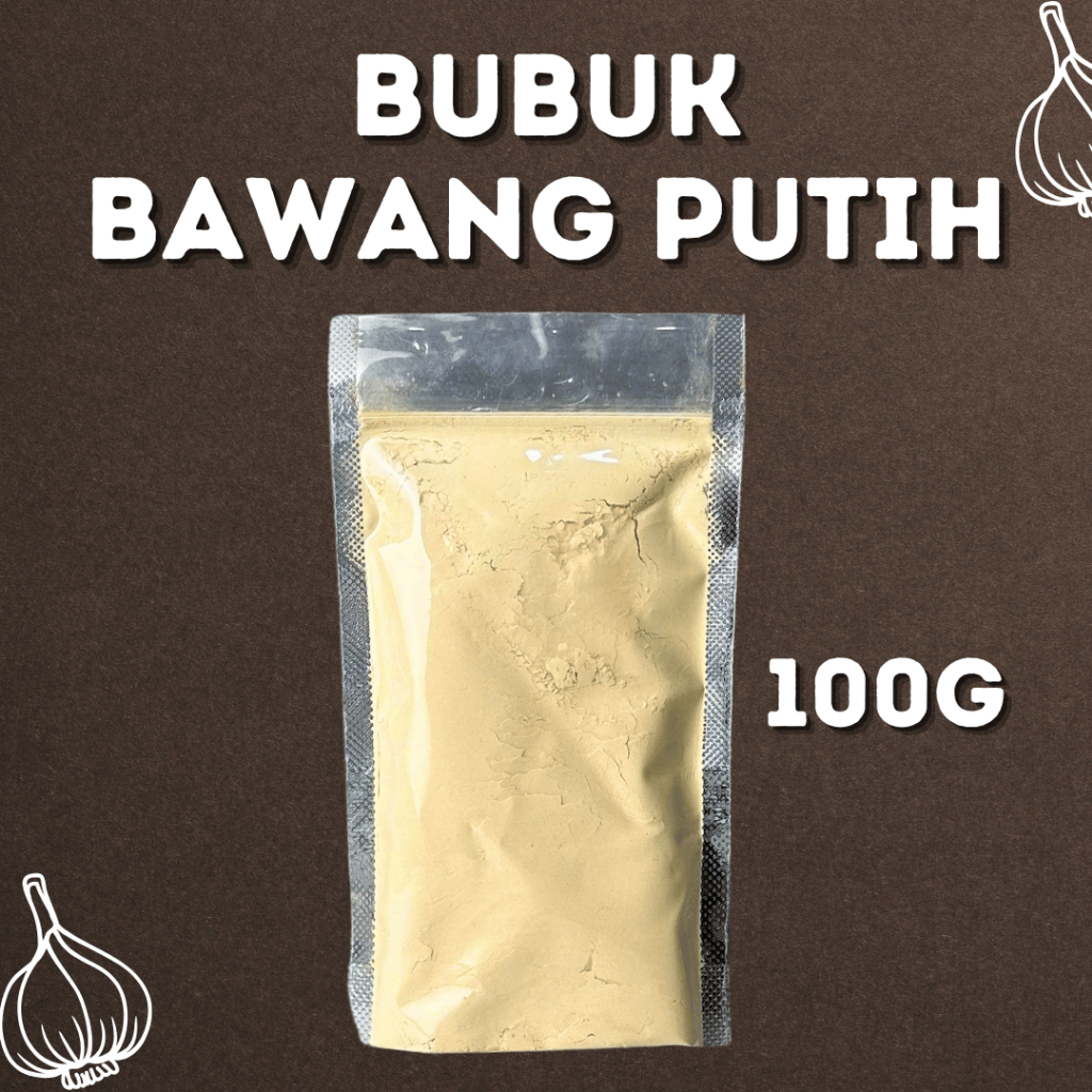 

100 GR Bubuk Bawang Putih Asli Organik Berat 100 GR Garlic Powder Kualitas Premium