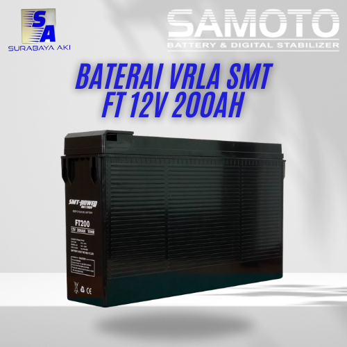 VRLA BATTERY FRONT TERMINAL SAMOTO 200 BATERAI VRLA FRONT TERMI 12V 200AH - FT200