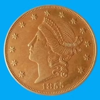 Koin kuno kellog 1855 3,8cm bukan liberty