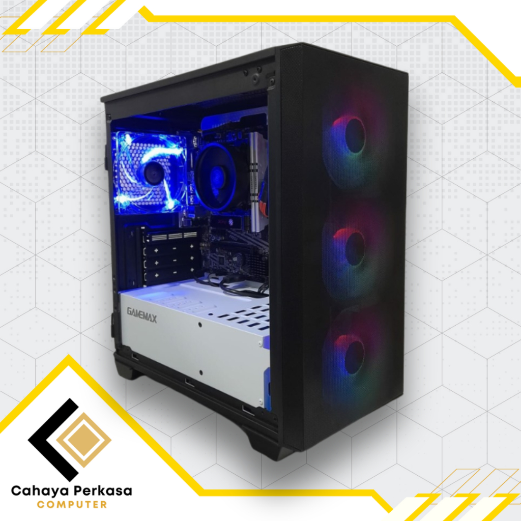 CPU | PC Gaming Design Ryzen 5 5600G - 16GB - 512GB | FREE Paking Kayu - RADEON VEGA 2GB