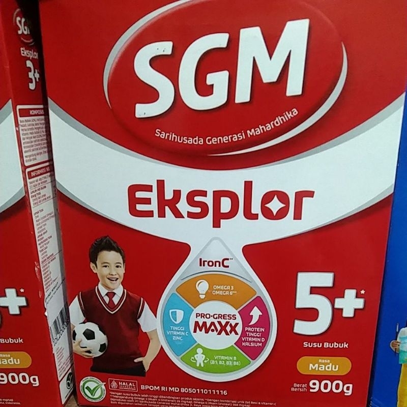 

SGM eksplor 5+ madu,coklat 900g / susu bubuk SGM / susu esgeem 5+