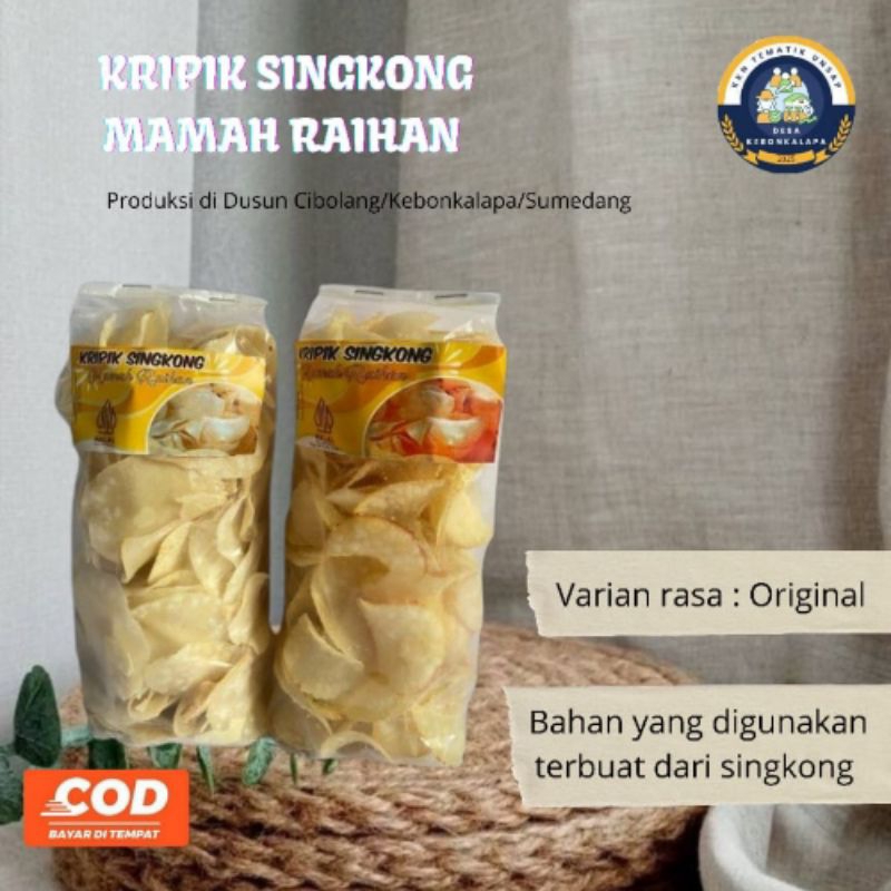 

KRIPIK SINGKONG MAMAH RAIHAN - GURIH DAN RENYAH, RASA ORIGINAL