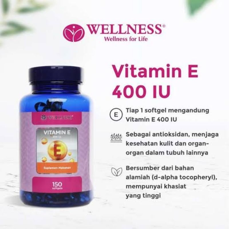 Wellness Vitamin E 400 iu (150 softgel)