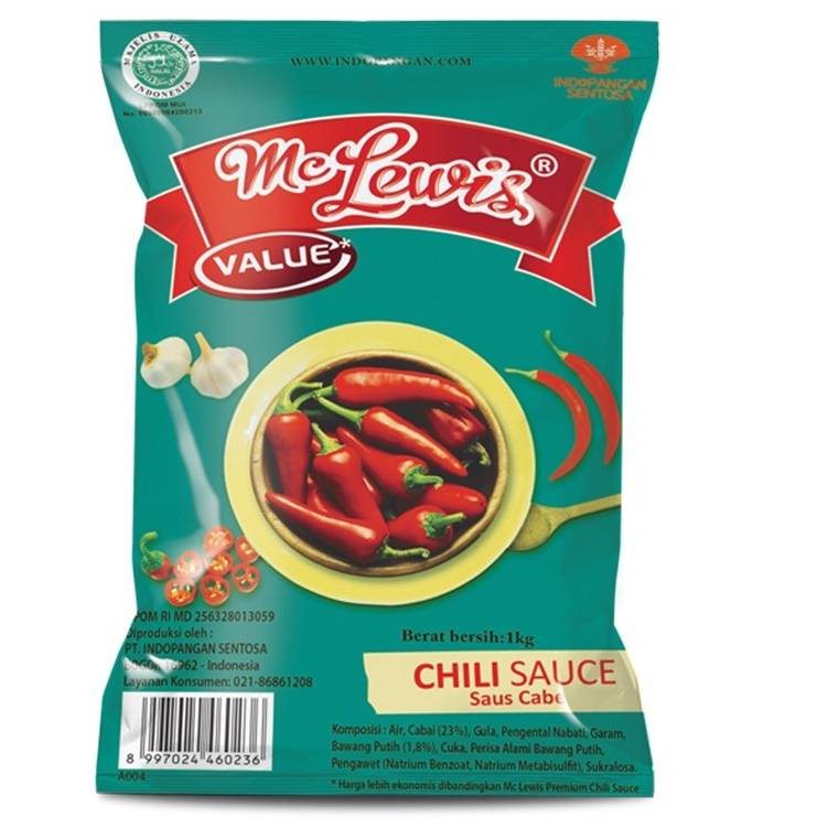 

MC LEWIS CHILI SAUCE 500 GR - 1 KG