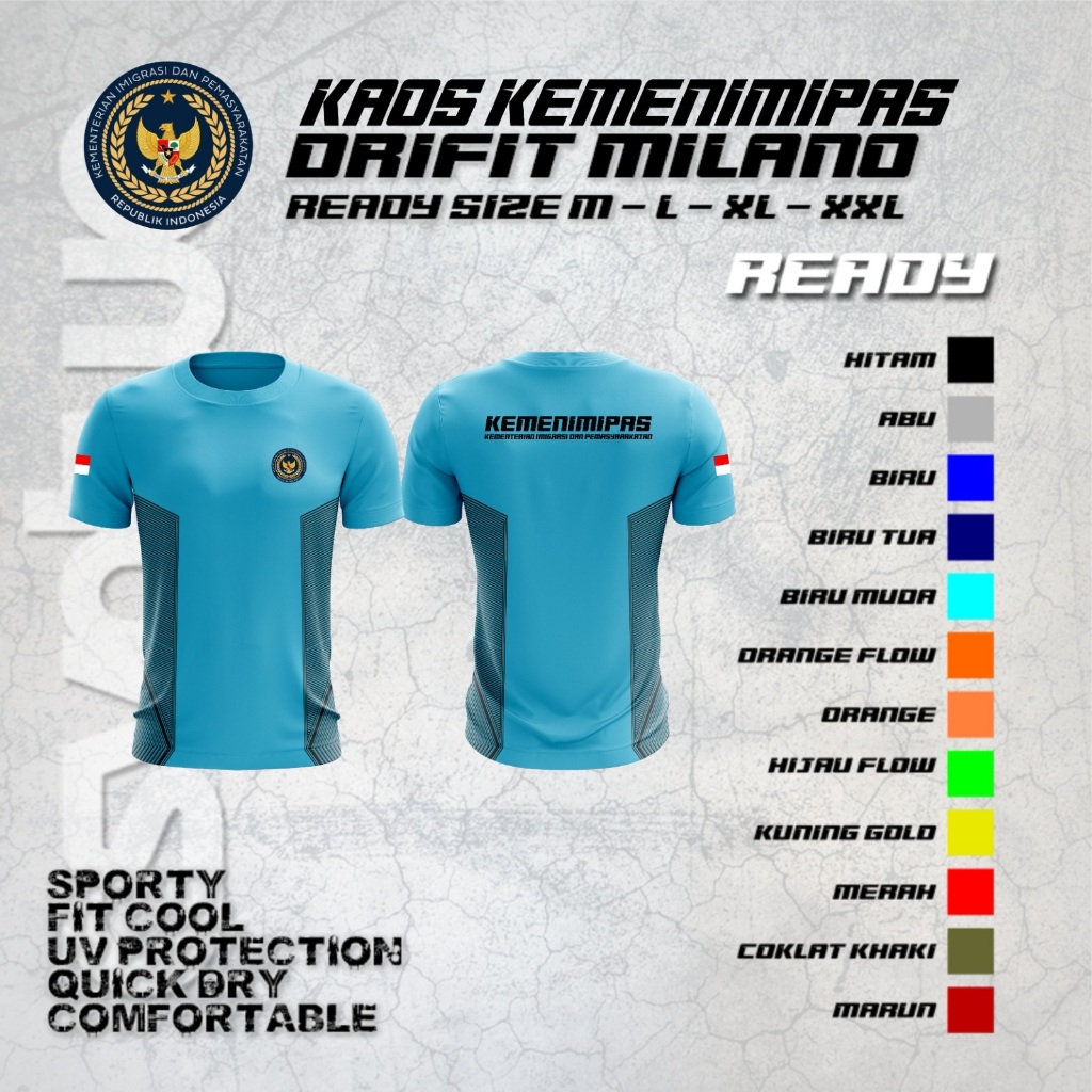 Kaos Kemenimipas / Kaos Kemenimipas Bahan Dryfit milano / Kaos Jersey Kemenimipas / kaos Kementerian