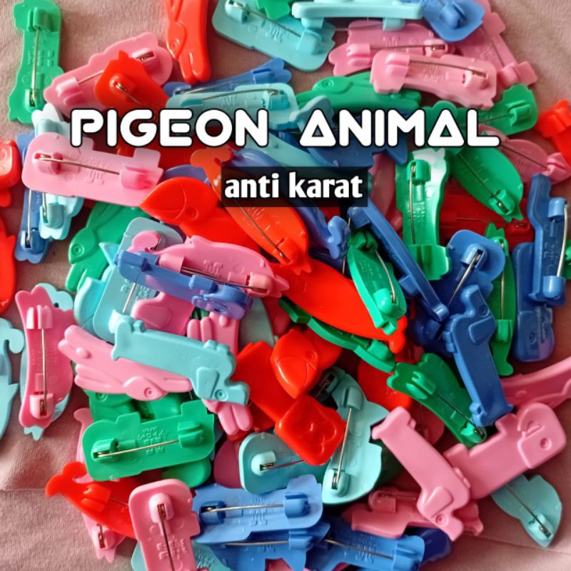 PENITI PIGEON ANIMAL PIJEN KARAKTER peniti jilbab anti karat awet
