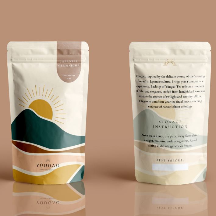 

YUUGAO Premium Japanese Genmaicha Tea | Japanese Green Tea with Roasted Brown Rice | Teh Hijau Jepang