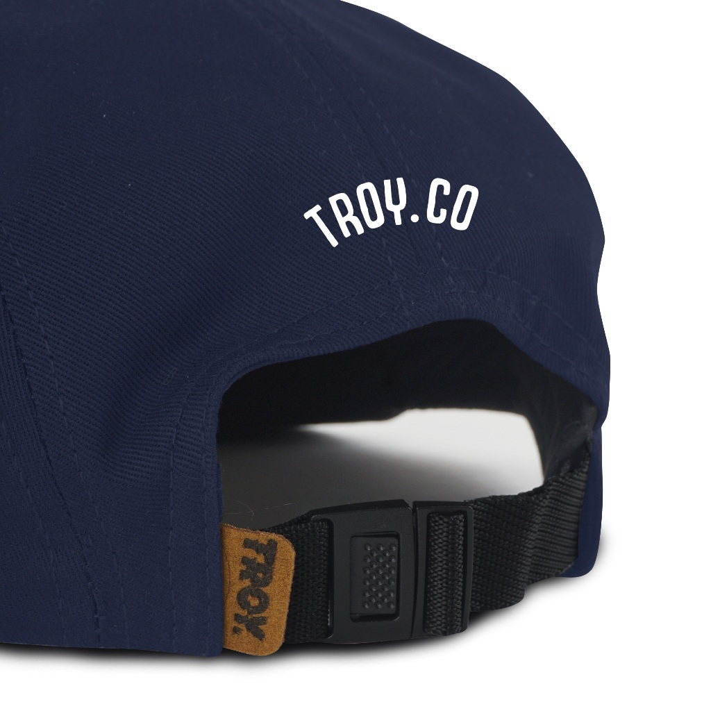 Troy Company Five Panel Navy Gerade - Topi 5 Panel Biru Navy FPD 2920