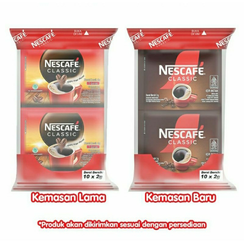 

NESTLE NESCAFE CLASSIC KEMASAN 10 SACHET