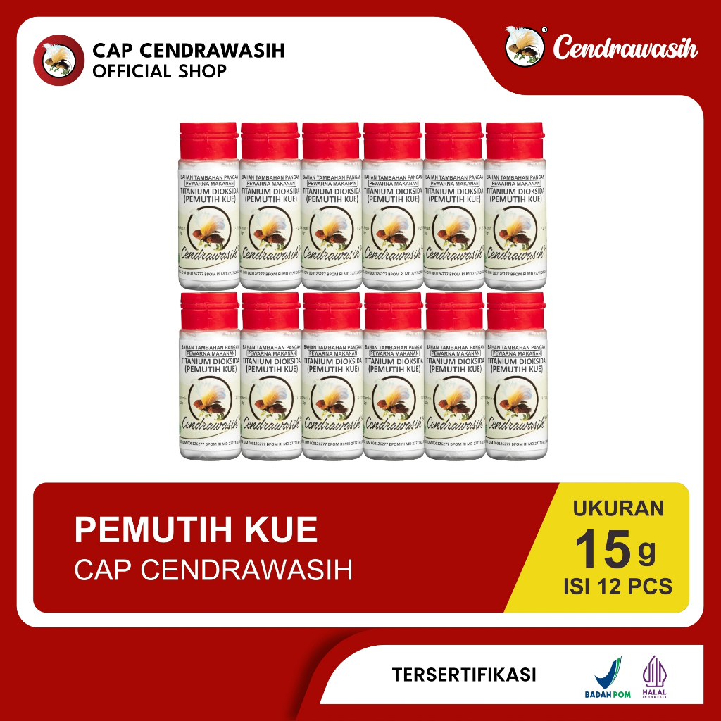 

Cap Cendrawasih Pemutih Kue 15gr