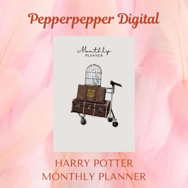 

Digital Printable Harry Potter Monthly Planner Undated 29 Halaman