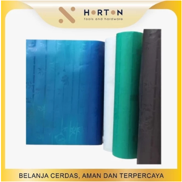 PER METER Fiber Pagar Motif BAMBU / Plastik Pagar BAMBU  / Tutup Pintu Pagar Fiber Plastik