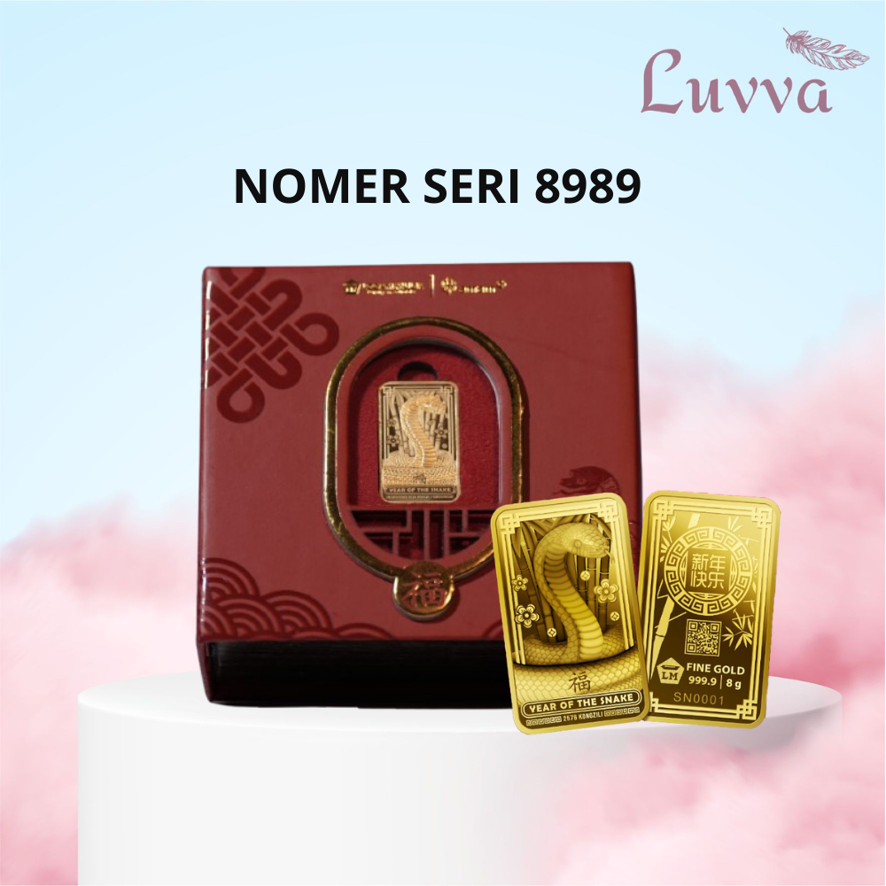 Logam Mulia Antam Press ( LM ) Edisi Imlek Series Ular 8GR SERI CANTIK