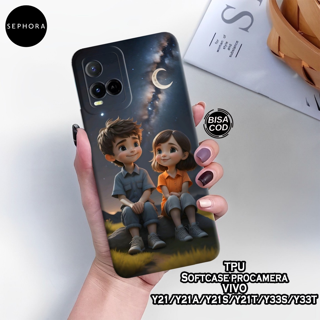 Case VIVO Y21/Y21A/Y21S/Y21T/Y33S/Y33T - Fashion Case Cartoon - Softcase VIVO Y21/Y21A/Y21S/Y21T/Y33