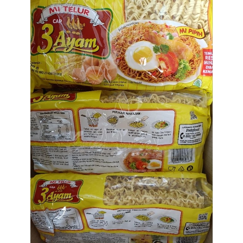 

MIE TELUR CAP 3 AYAM 200GR