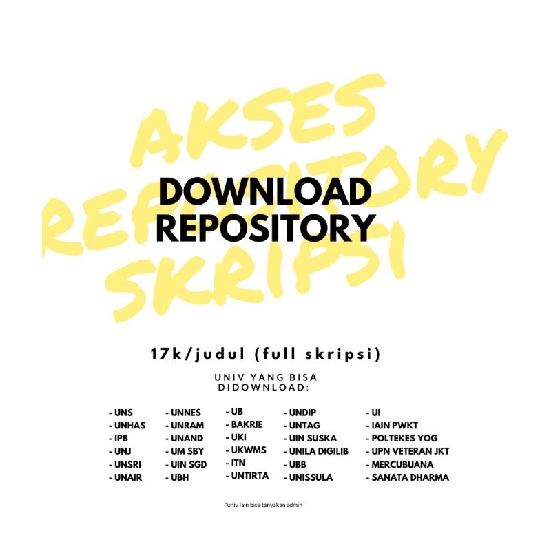 Download Repository Full Skripsi // Tesis // Disertasi