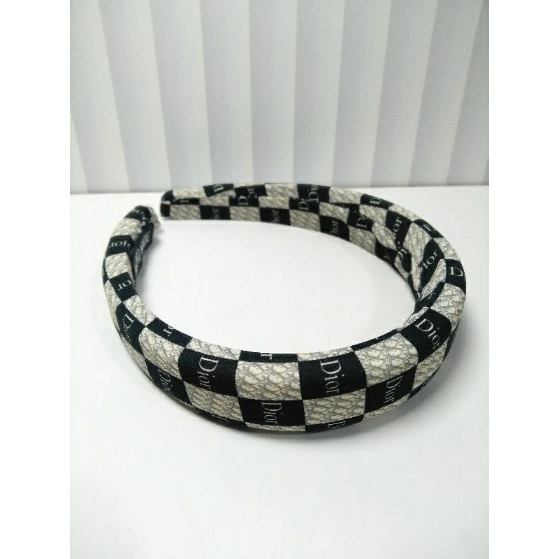 bando dior kain busa tebal bandana kain lucu dior headband