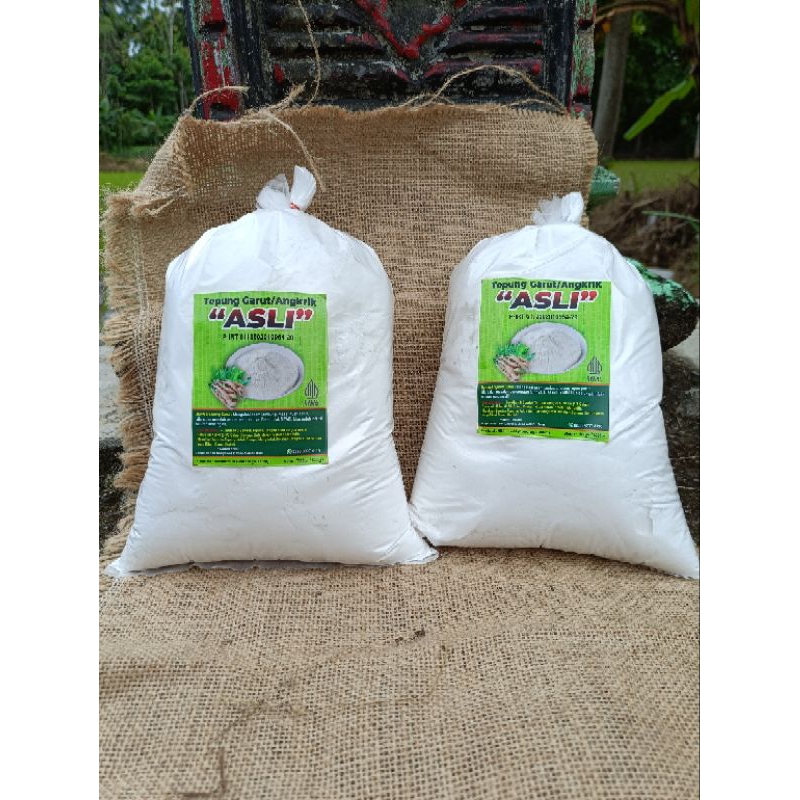 

Tepung Garut / Tepung Pati Garut Asli / Umbi Garut Obat Asam Lambung Maag 1Kg