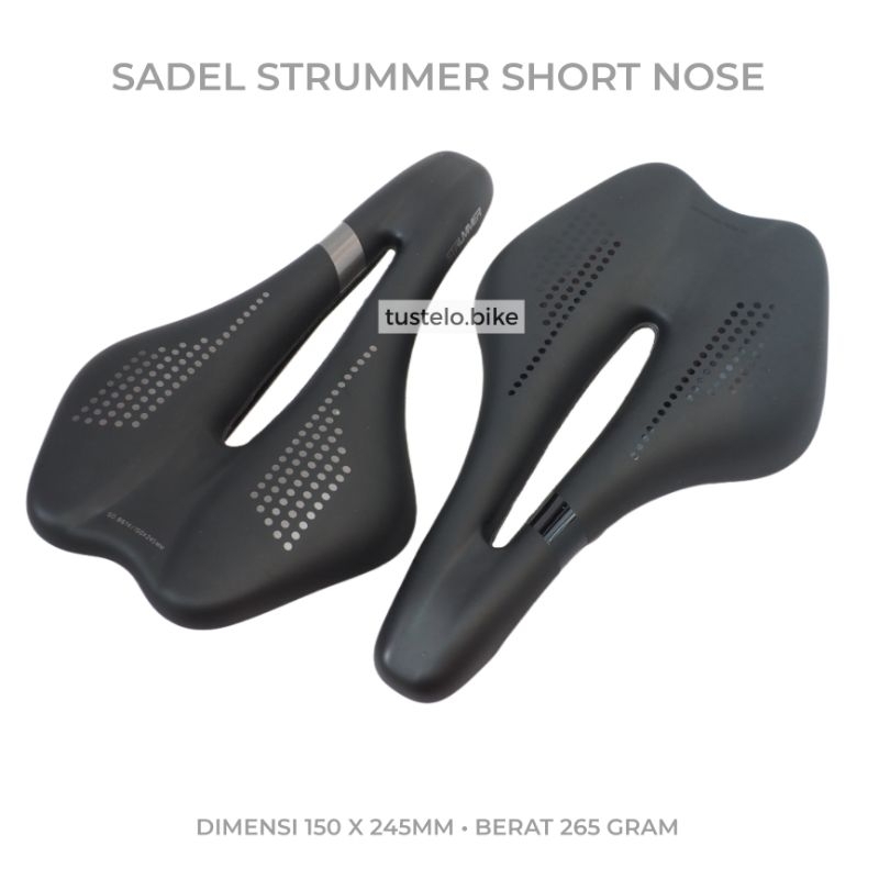 Sadel Strummer Short Nose Saddle Roadbike Gravel MTB Sepeda Lipat Commuter