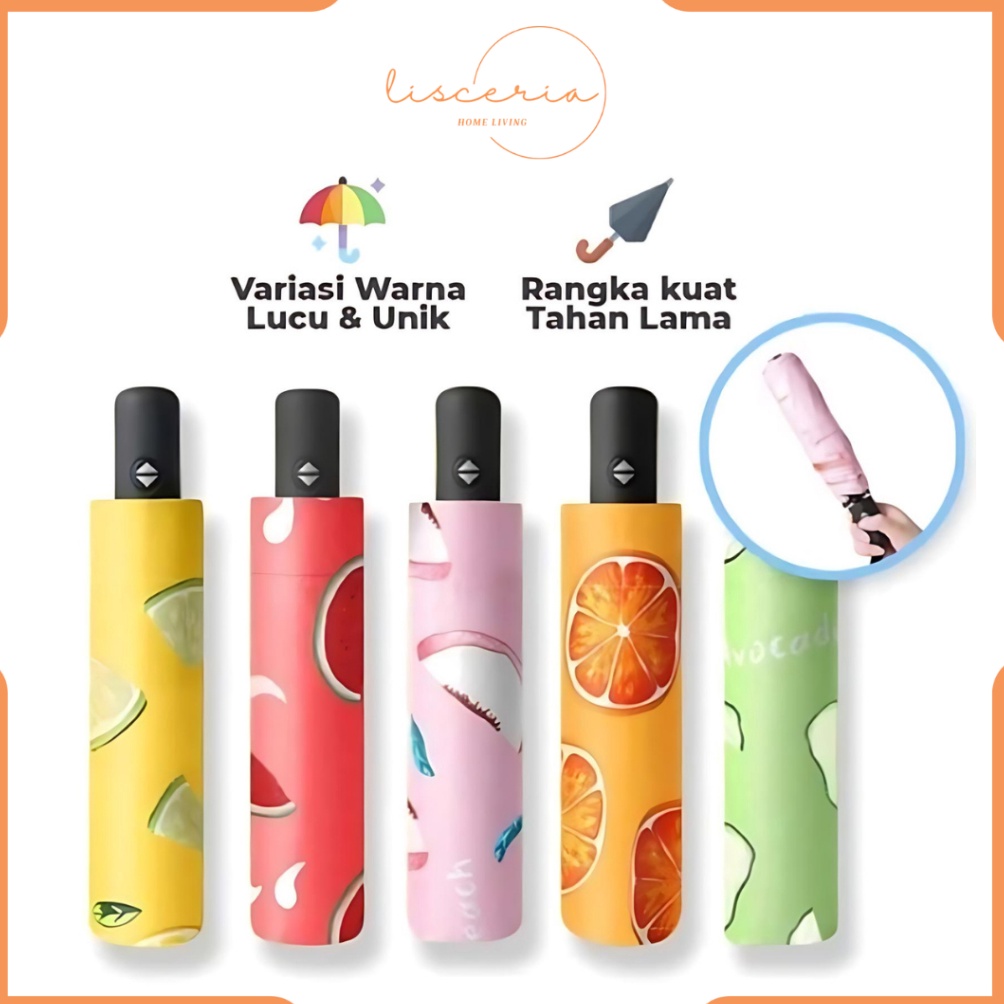 Dear  LSC  Payung Buah 3D Payung Lipat 3D